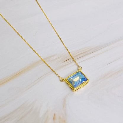 Ellison Square Pendant Necklace