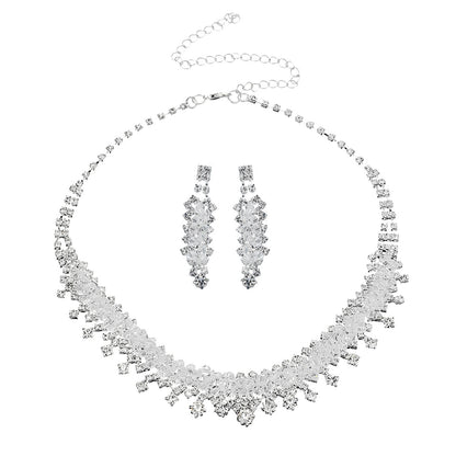 Remarkable Elegance Rhinestone Tiara, Necklace and Earrings