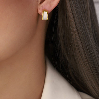 Crescent Magnolia 18K Gold Earrings