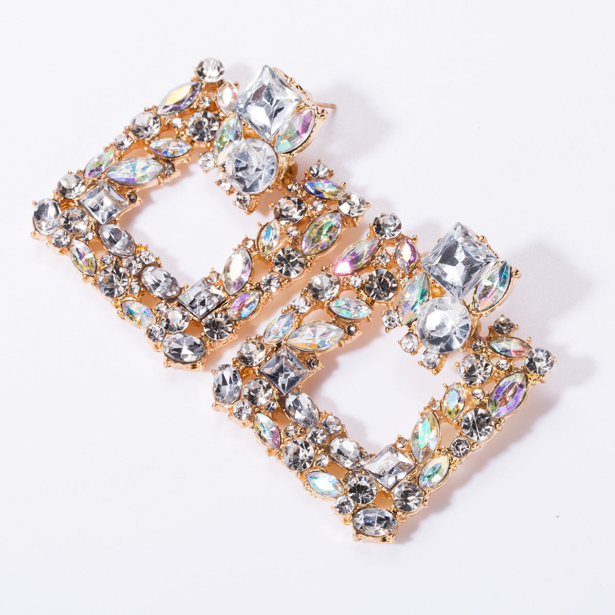 A Shiney Statement Rhinestone Earrings